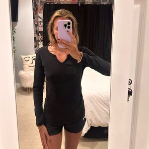 Black Long Sleeve Top
